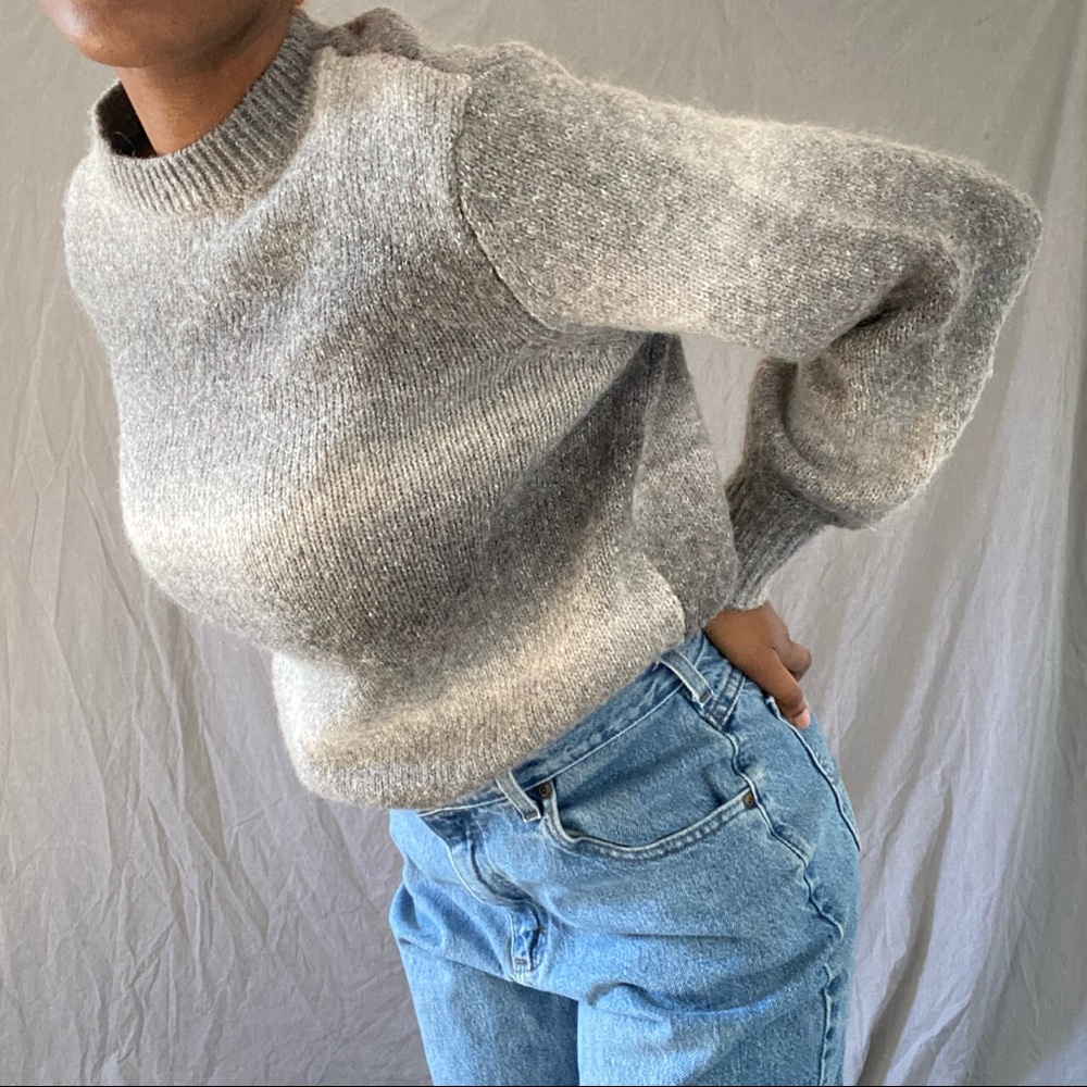 Ombré Drop Shoulder Sweater